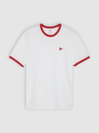 Levi's Футболка Alb/Rosu Regular [5]