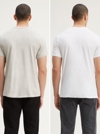 Levi's Мужской Набор Футболок Светло-Серый Regular [6]