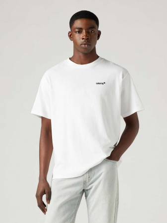 Футболки и Поло - Levi's Мужская Футболка Белая  Regular
