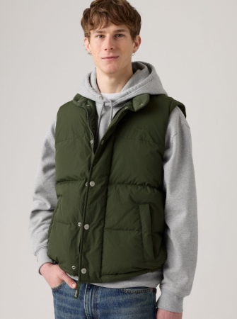 Levi's Мужской Жилет Зелёный Regular [1]