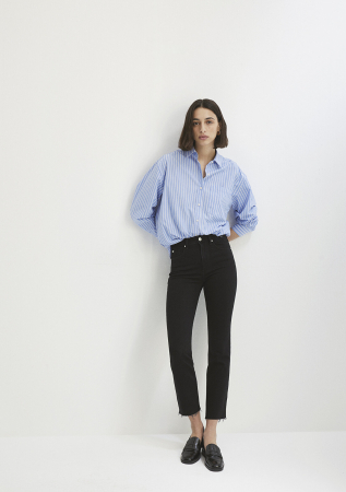 FEMEI - Mavi Blugi Negri Viola Slim Straight Femei