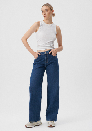 FEMEI - Mavi Blugi Navy Malibu Wide Leg Femei