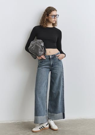 ЖЕНЩИНЫ - Mavi Женские Джинсы Dark Used Emilia Wide Leg