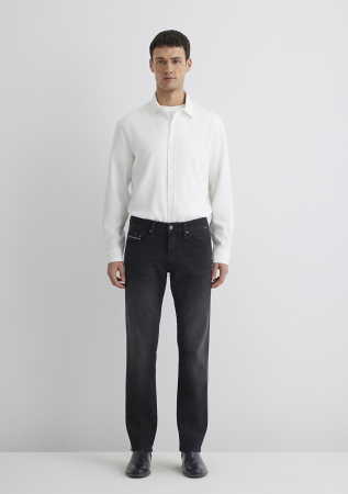 Mavi Blugi Negri Hunter Straight Barbati [4]