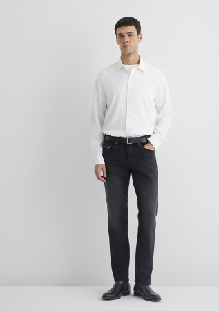 Mavi Blugi Negri Hunter Straight Barbati [3]