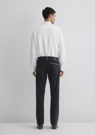 Mavi Blugi Negri Hunter Straight Barbati [5]