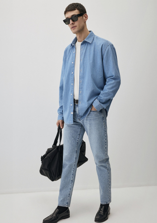 BARBATI - Mavi Blugi Albastri Deschisi London Tapered Barbati