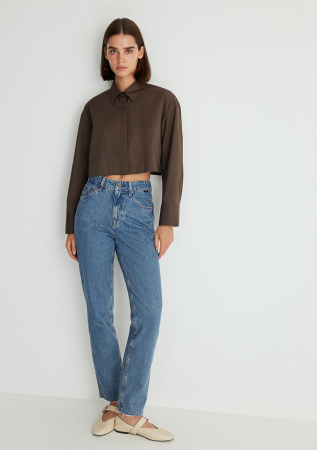 Straight - Mavi Blugi Albastri New York Straight Femei
