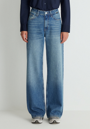 Mavi Blugi Albastri Deschisi Malibu Wide Leg Femei [3]