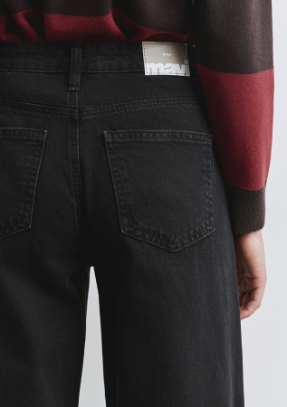 Mavi Blugi Gri Inchis Malibu Wide Leg Femei [7]