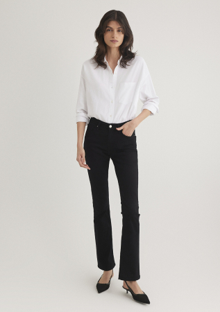 FEMEI - Mavi Blugi Negri Molly Flare Bootcut Femei