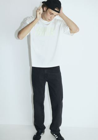 JEANS - Mavi Blugi Negri Oxford Loose Barbati