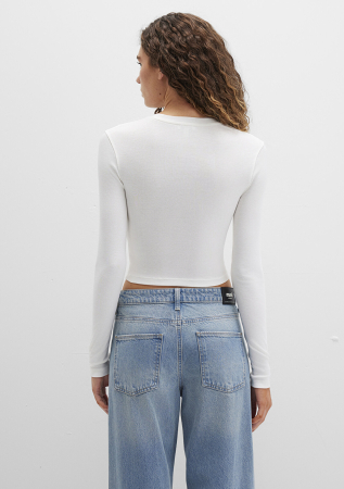 Mavi Bluza Antique White Crop Femei [5]