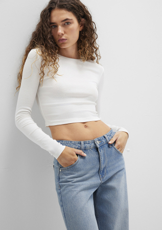 Mavi Bluza Antique White Crop Femei [3]
