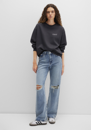 FEMEI - Mavi Bluza Gri Inchis Loose Femei
