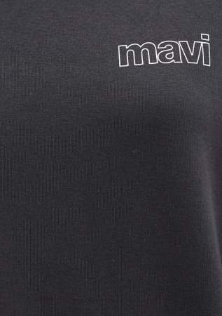 Mavi Bluza Gri Inchis Loose Femei [6]