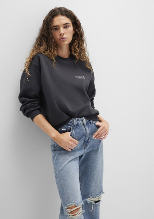 Mavi Bluza Gri Inchis Loose Femei [2]