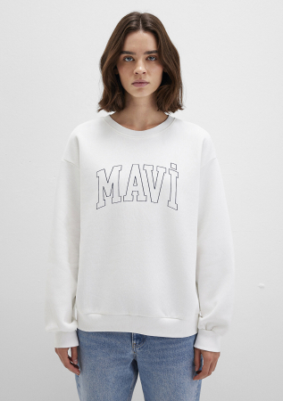 Mavi Bluza Alba Loose Femei [3]