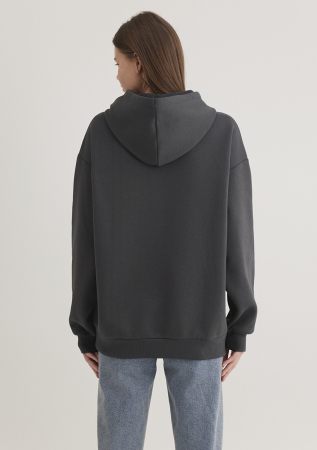 Mavi Hanorac Negru Oversize Femei [4]