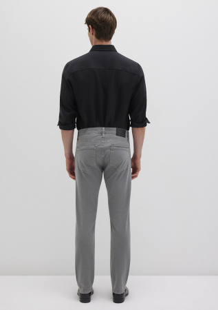 Mavi Pantaloni Gri Deschis Slim Straight Barbati [3]