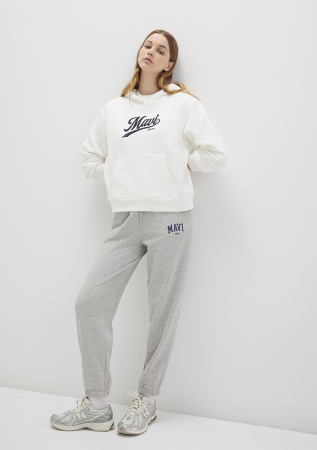 FEMEI - Mavi Pantaloni Gri Deschis Straight Femei