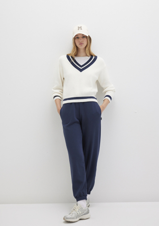 IMBRACAMINTE - Mavi Pantaloni Navy Slim Straight Femei