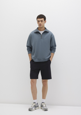 Mavi Pantaloni Scurti Negri Slim Straight Barbati [1]