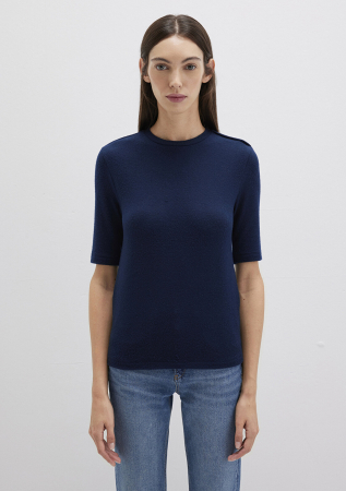 Mavi Свитер С Коротким Рукавом Navy Fitted [4]