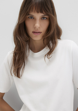 FEMEI - Mavi Tricou Alb Regular Femei