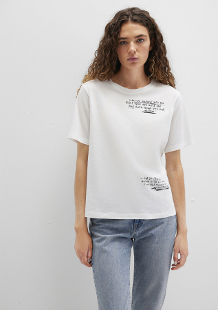 IMBRACAMINTE - Mavi Tricou Alb Regular Femei