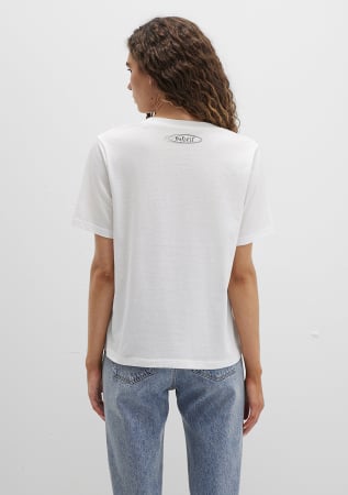Mavi Tricou Alb Regular Femei [3]