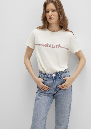 IMBRACAMINTE - Mavi Tricou Crem Regular Femei