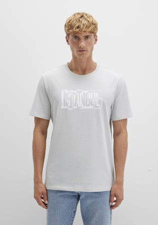 Mavi Tricou Gri Deschis Regular Barbati [3]