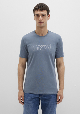 Mavi Tricou Albastru Slim Barbati [3]