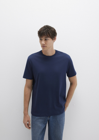 IMBRACAMINTE - Mavi Tricou Navy Loose Barbati