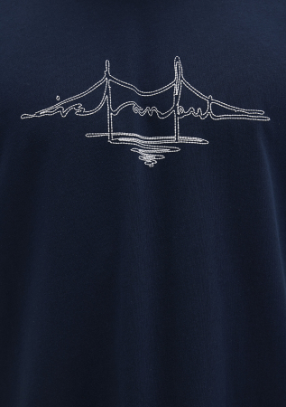 Mavi Tricou Navy Loose Barbati [5]