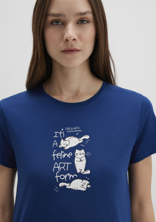 Mavi Tricou Navy Semi Slim Femei [5]