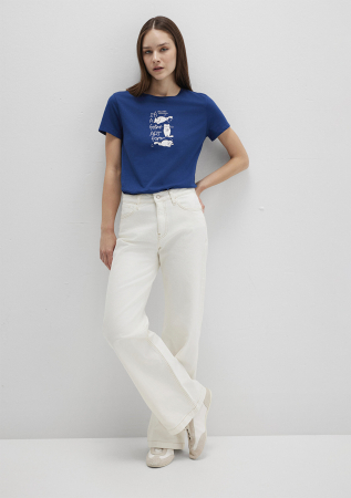 Mavi Tricou Navy Semi Slim Femei [1]