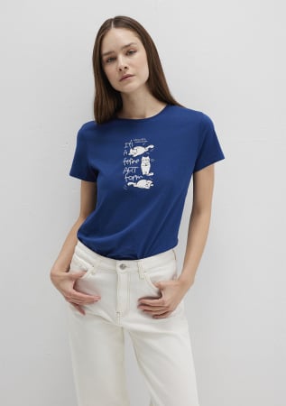 Tricouri si Topuri - Mavi Tricou Navy Semi Slim Femei