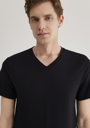 Mavi Tricou Negru Fitted Barbati [5]
