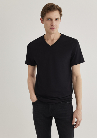 Mavi Tricou Negru Fitted Barbati [2]
