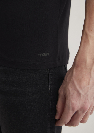 Mavi Tricou Negru Fitted Barbati [6]