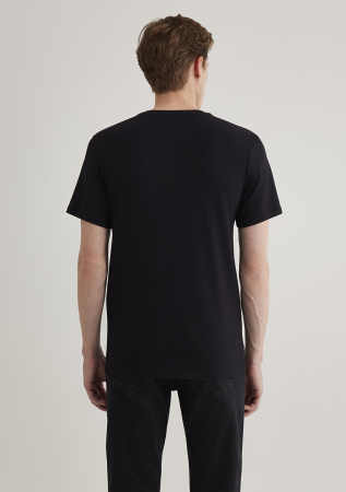 Mavi Tricou Negru Fitted Barbati [4]