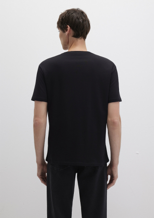 Mavi Tricou Negru Loose Barbati [4]