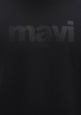 Mavi Футболка Negru Loose [6]