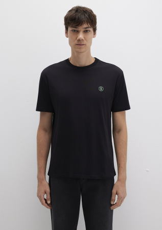 Mavi Tricou Negru Loose Barbati [3]