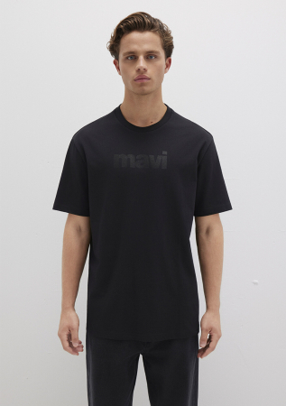 Mavi Футболка Negru Loose [3]