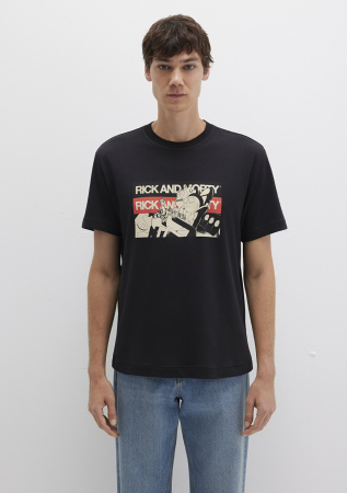 Mavi Tricou Negru Loose Barbati [3]