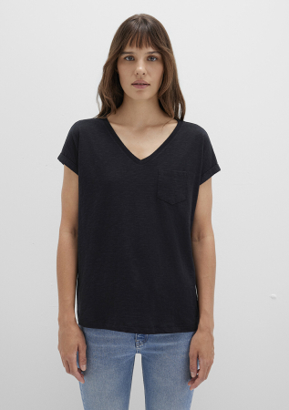 Mavi Tricou Negru Loose Femei [2]