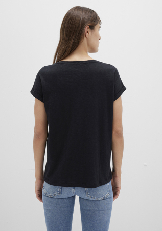 Mavi Tricou Negru Loose Femei [3]